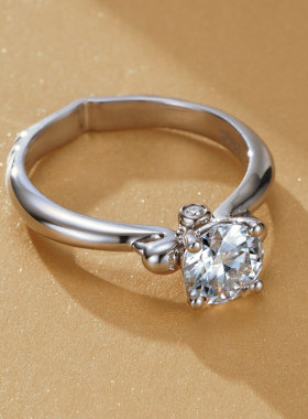 金功良匠天鹅湖原创设计款女戒银