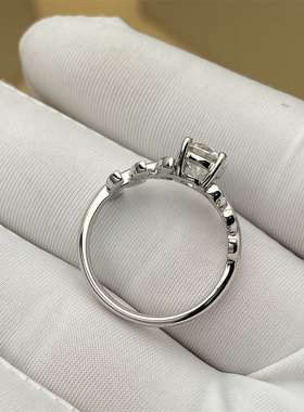 金功良匠定制设计款银女戒