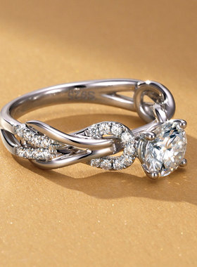 金功良匠真爱结原创设计款女戒银