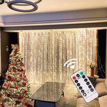 LED Garland Curtain Lights 8 Modes Ub Remote Control Fairy