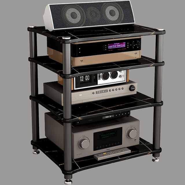 Multi-layer large space amplifier rack is practical and stable
