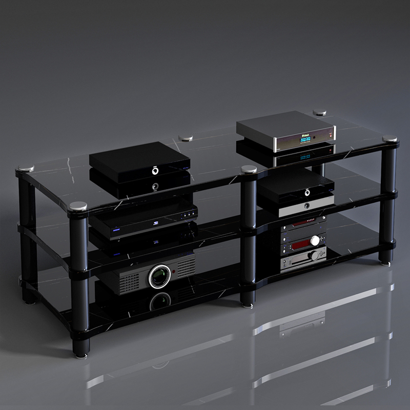 Metal column amplifier rack speaker cabinet