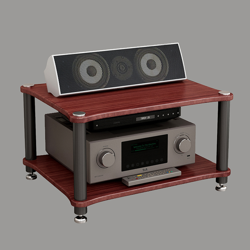 Multi-layer large space amplifier rack is practical and stable