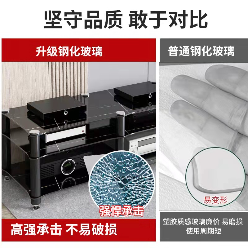 High temperature resistant amplifier rack glass audio equipment cabinet