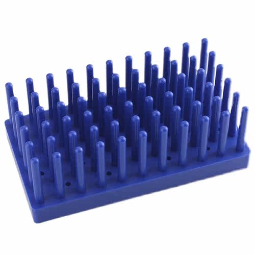 塑料柱式试管架66柱/102柱沥水架WB蛋白电泳制胶用玻璃板晾片架 - 图3