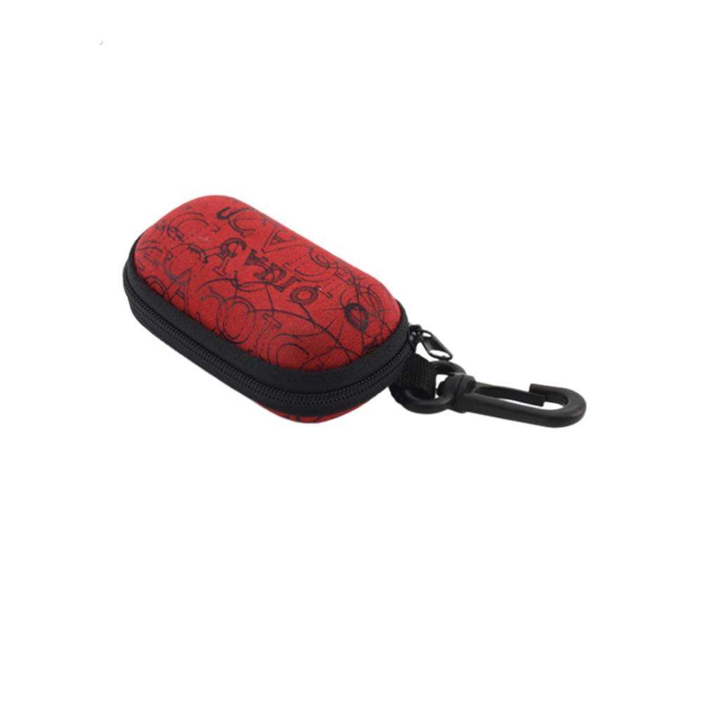 折叠老花镜眼镜小盒子拉炼便捷轻巧老花镜包可穿皮带别腰包 - 图0