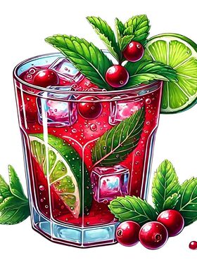 多款鸡尾酒杯墙贴 客厅卧寝室厨房自粘贴画 装饰海报