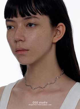 全店买三赠一简约气质波浪纹项链