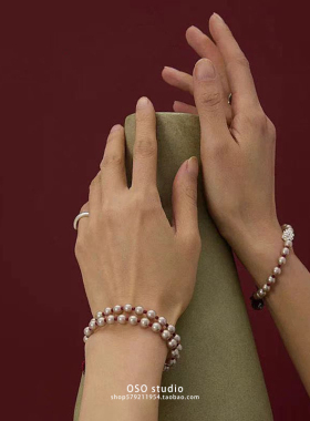 浮白双层手链高级感精致手串轻奢小众设计红色本命年手饰女