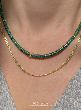 全店买三赠一天然彩色彩石项链