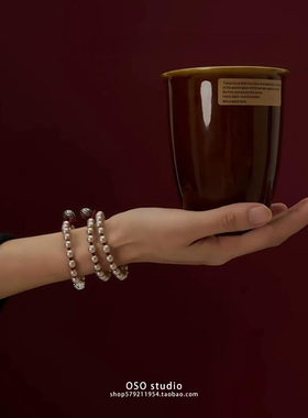 浮白双层手链高级感精致手串轻奢小众设计红色本命年手饰女