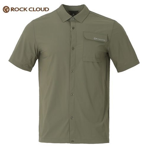 岩云ROCKCLOUD户外运动城市通勤男商务休闲男士短袖衬衫吸湿速干 - 图3