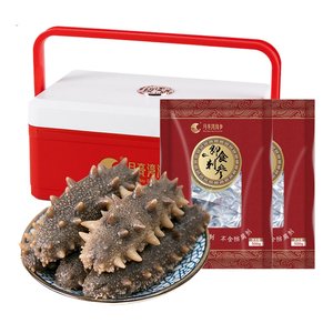 月亮湾海参即食大连鲜活辽刺参单个装非干货1000g海参年货礼盒