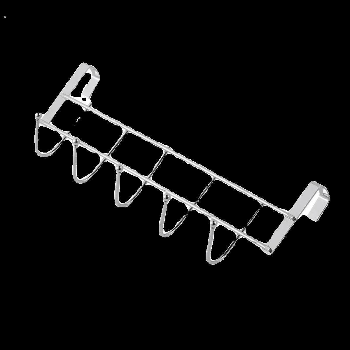 不锈钢橱柜门背5连挂钩置物卡夹钩 厨房免打孔锅铲汤勺收纳沥水架,淘宝优惠券,粉丝福利购,淘宝优惠卷