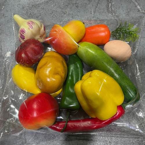 仿真水果蔬菜模型 仿真果蔬摆件 泡沫假水果套装幼儿启蒙道具 - 图2