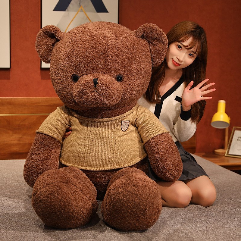 日本STELU泰迪熊布娃娃抱抱熊毛绒玩具小熊公仔大号女友生日礼物