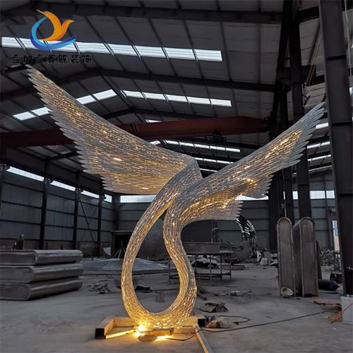 户外大型不锈钢雕塑定制水景公园广场学校园林景观玻璃钢落地摆件 - 图0