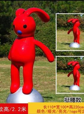 定制玻璃钢卡通雕塑动物游乐园公园大型户外商场张占占暴力熊暖场