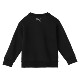 PUMA ເດັກຍິງໃຫຍ່ບາດເຈັບແລະພິມ Sweatshirt ຄໍມົນ