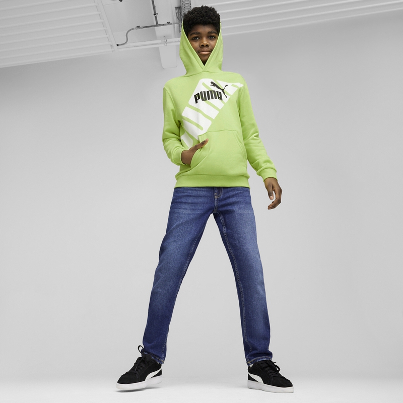 PUMA彪马男童宽松印花连帽卫衣 POWER GRAPHIC HOODIE TR 679256 - 图1