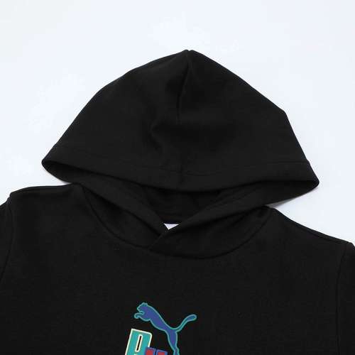 纯棉针织卫衣套头衫大童男女运动连帽上衣679270彪马puma官方奥莱 - 图2