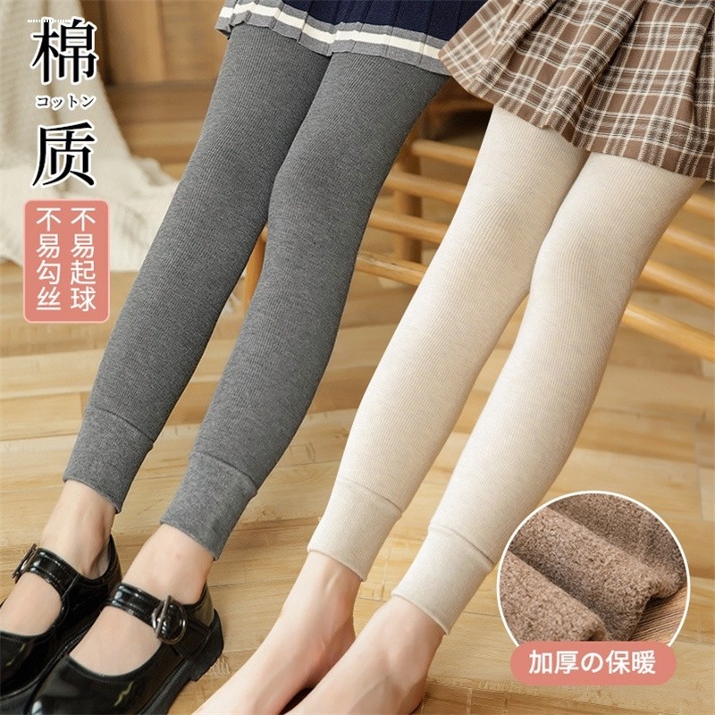 女童加绒加厚一体绒外穿洋气连裤袜 赋娜连裤袜/打底袜