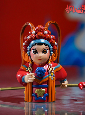 国潮黄铜摆件《京剧》