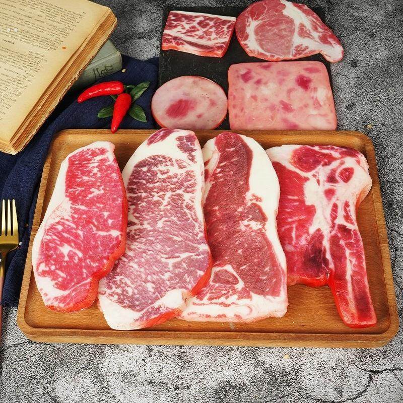 仿真西冷生牛排模型假烤肉片猪肉牛肉生鲜肉影视摆件西餐美食道具,淘宝优惠券,粉丝福利购,淘宝优惠卷