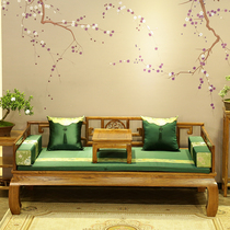 Home Bed Tea Table And Chairs Combine Solid Wood South Elm Wood Living Room Home Innate New Chinese Modern Sofa Bed small family Type of collapse