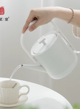友茗堂电热水壶家用泡茶烧水壶酒店用黑白简约快速烧水壶