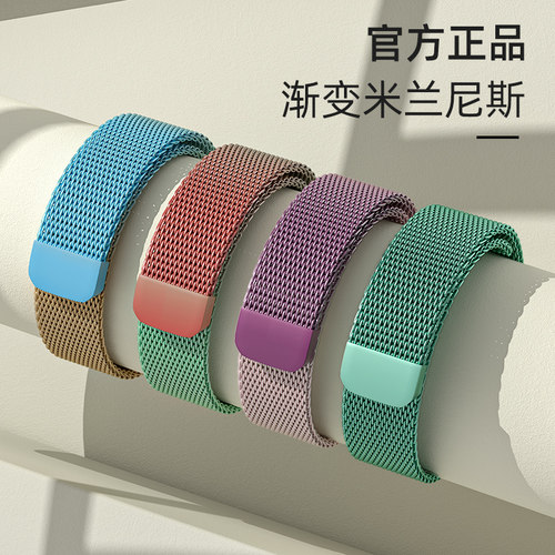 适用三星GalaxyWatch8c/7/ultra/6/5pro/4米兰尼斯金属表带40/44mm时尚6classic46夏季GearS3腕带active2配件 - 图1