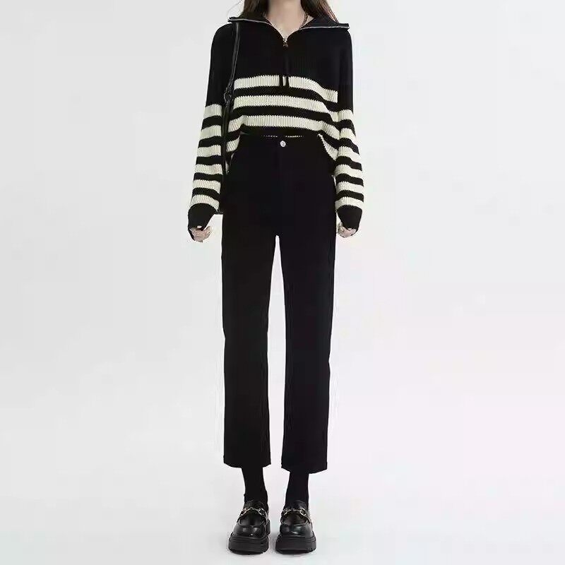 【牛仔系列】韩系时尚牛仔背小众显瘦半身裙高腰牛仔裤阔腿裤zy