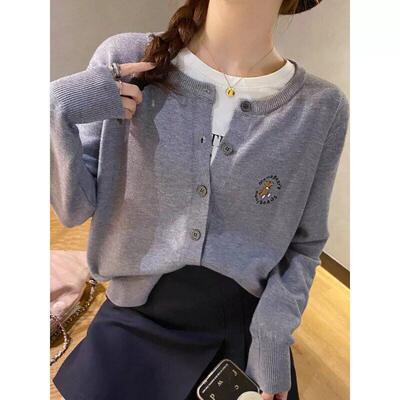 小香风春季开衫外套女氛围感长袖内搭针织开衫上衣春季xc