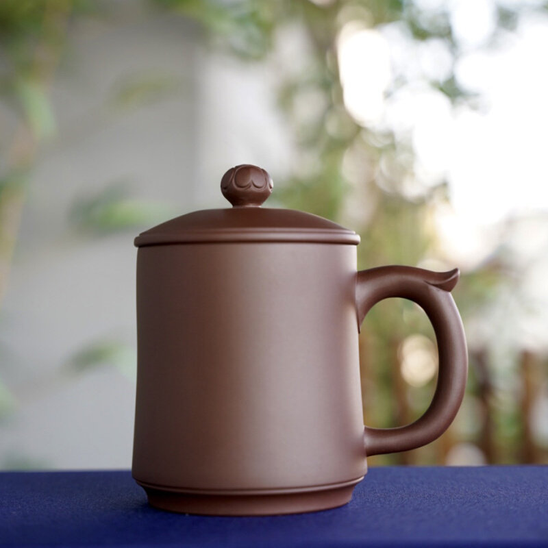 送老师/领导/同事的多场景伴手礼 鸿运飞把 刻字紫砂盖杯|