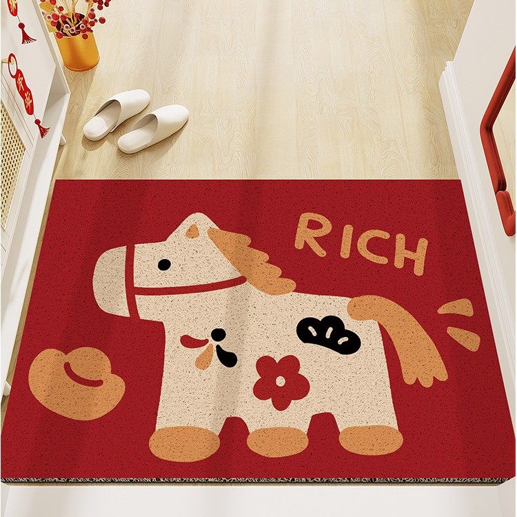 2026马年入户门地垫新年卡通玄关进门防滑垫耐脏地毯除尘加厚门垫,淘宝优惠券,粉丝福利购,淘宝优惠卷