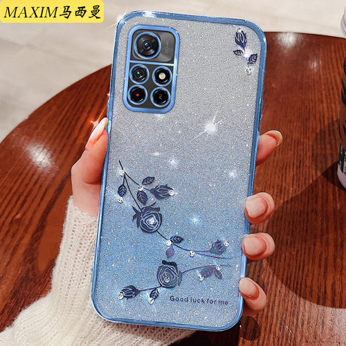 适用于红米Note115G手机壳新款11Tpro+网红潮女款小米Redmi Note11E保护硅胶套5G全包11S防摔软外壳pr0十薄钻 - 图2