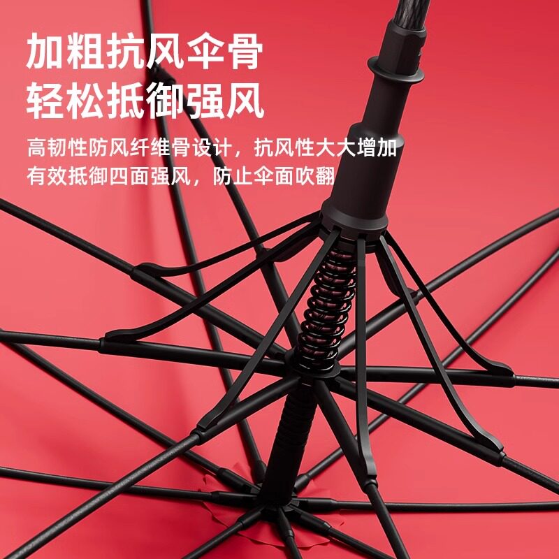 双层自动雨伞长柄超大号加固加厚结实抗风暴风雨三双人男士加大伞