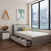 Nordic Single beds Small family Type Bedrooms Modern minimalist accommodation beds Home 1 2 m Adult beds drawers Contained Beds