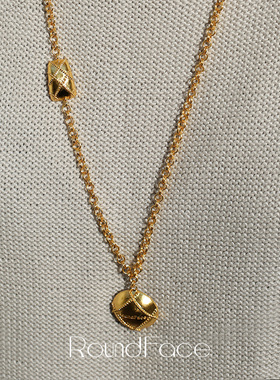 【朱珠同款】折扣款RoundFace月光系列 新款项链女原创简约毛衣链