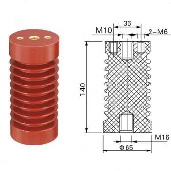 品新款环ZJ10Q氧树10KV绝缘支柱高压绝缘子J10Q65Z130851401451促 - 图1