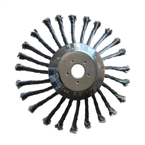 6寸 9寸 10寸割草机配件钢丝轮除草轮园林砖缝除草刷打草头除草盘 - 图3