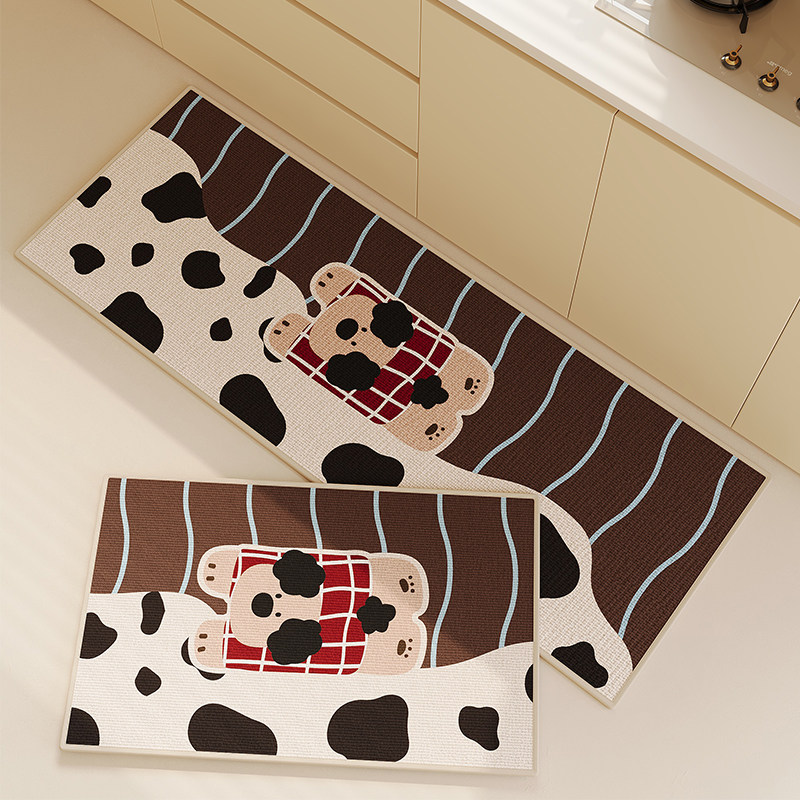Cartoon cute kitchen floor mats special anti-slip floor mats