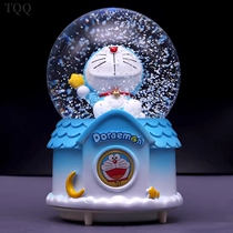 The Doxa A Dream Water Crystal Ball Male Girl Music Box Sparkling Rotary Bites Cat Children Birthday Gift Toy Swing