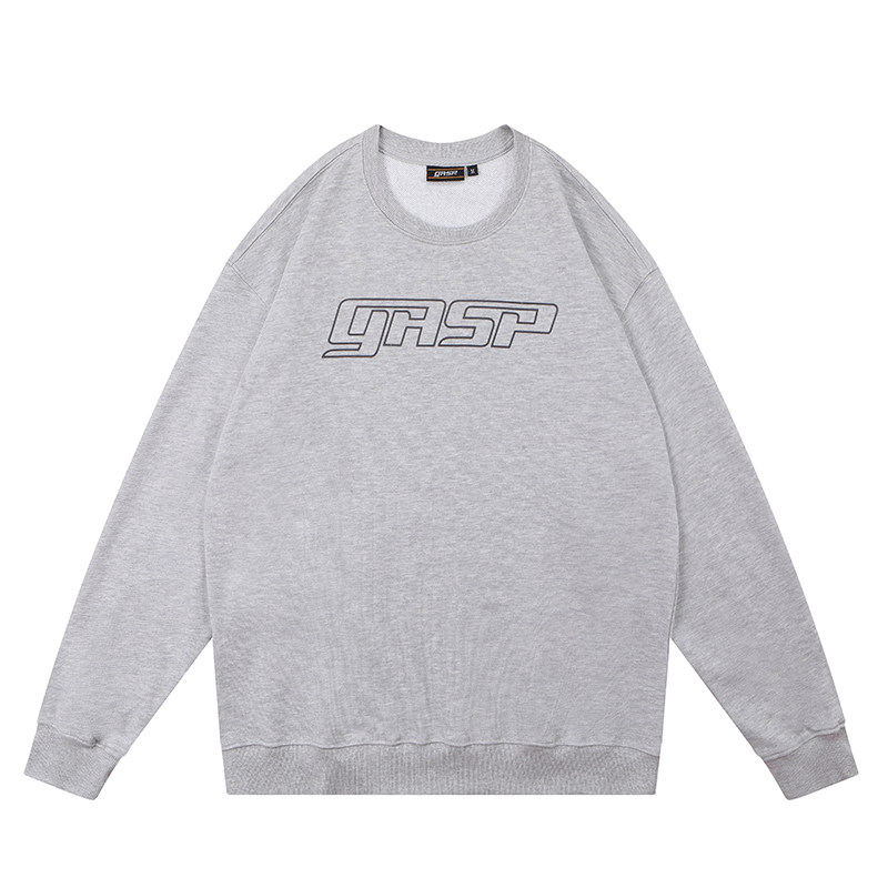 GASP春秋季美式纯色运动卫衣男长袖T恤大码宽松落肩健身训练圆领,淘宝优惠券,粉丝福利购,淘宝优惠卷