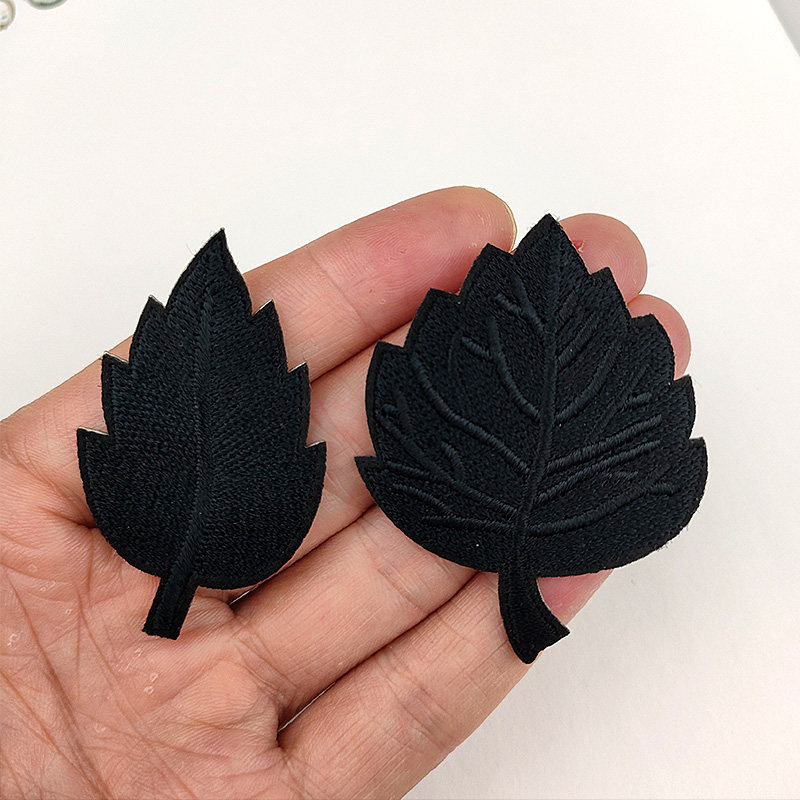 自粘黑色刺绣贴纯色花朵补丁贴布贴衣服羽绒服裤子补破洞图案贴花,淘宝优惠券,粉丝福利购,淘宝优惠卷