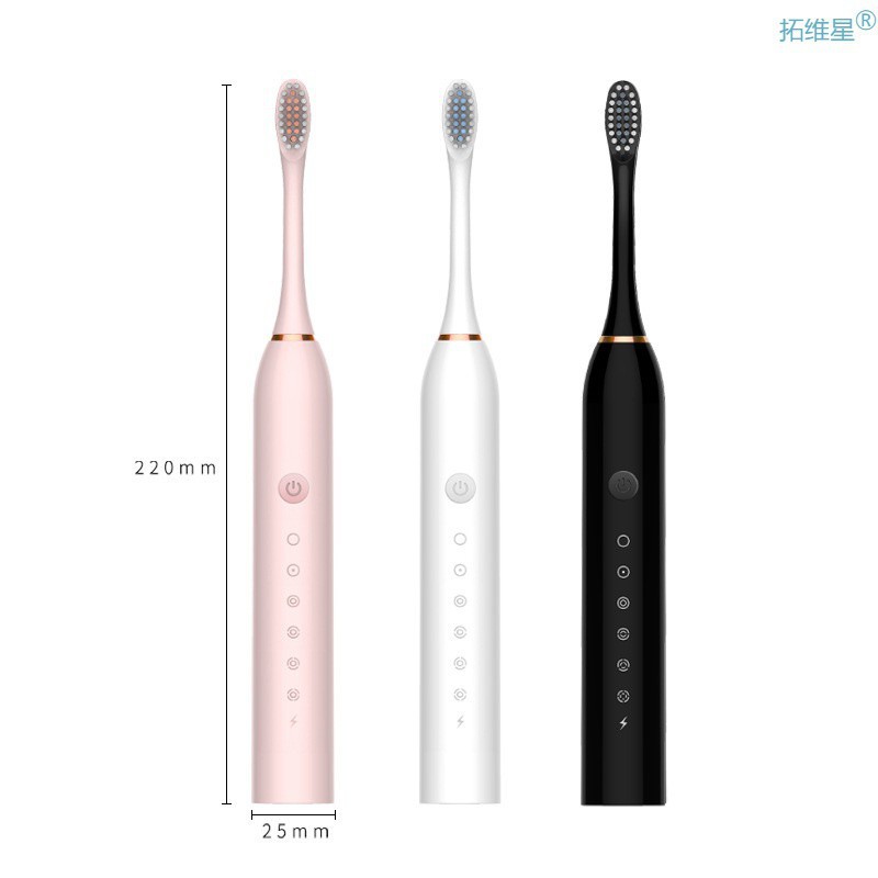 Sonic Electric Toothbrush for Adult Kids Timer Brush 6 Mode-图0