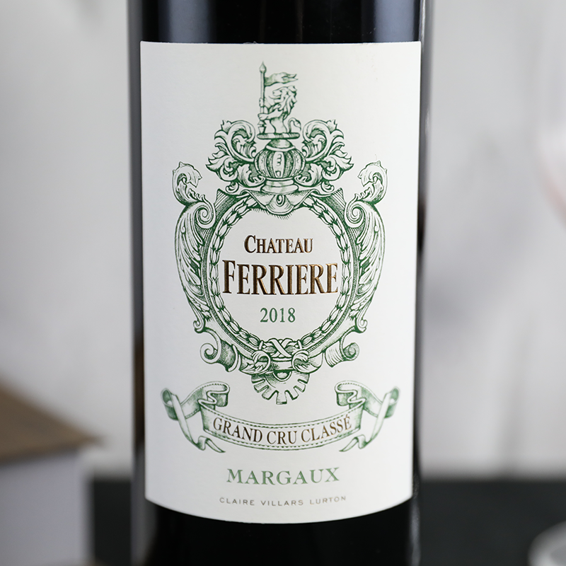 法拉利红酒法国玛歌三级庄费里埃庄园Ferriere干红葡萄酒2018年