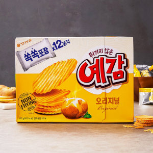 韩国进口好丽友烤薯片原味芝士味非油炸膨化解馋休闲食品零食小吃