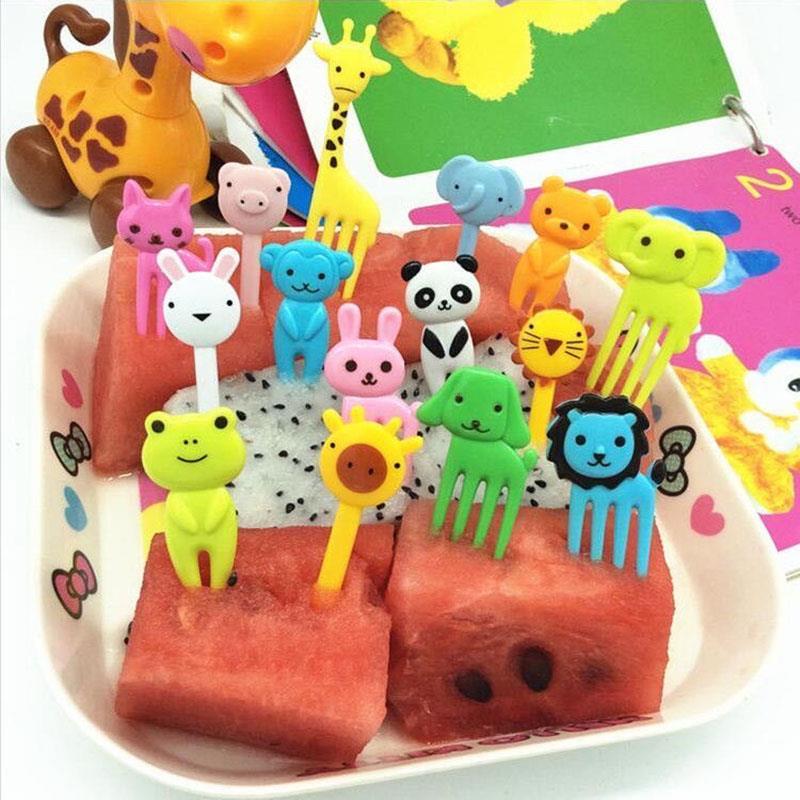 水果叉子儿童安全一次性家用吃蛋糕甜品点心塑料不伤嘴水果插签