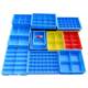 Four-grid parts box plastic thickened components turnover box screw hardware storage box 4-grid tool classification box